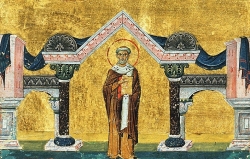 წმინდა ლეონ რომის პაპი (+461) - 18 თებერვალი (3 მარტი ან 2 მარტი - ნაკიან წელს) და 12 (25) ნოემბერი