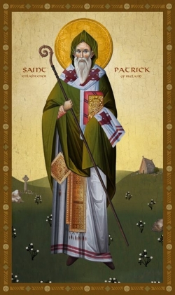წმინდა მღვდელმთავარი პატრიკი, ირლანდიის განმანათლებელი - 17 (30) მარტი.