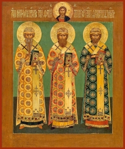 წმინდა კვიპრიანეს (+1406), ფოტიას (+1431) და იონას (+1461) წმინდა ნაწილთა გადასვენება - 27 მაისი (9 ივნისი)