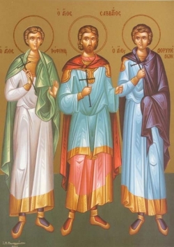 წმინდა მოწამენი: ტროფიმე, საბატიოსი და დორიმედონტოსი (+276) - 19 სექტემბერი (2 ოქტომბერი)