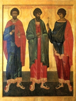 წმინდა მოწამენი ანტონი, იოანე და ევსტათი (+1347) - 14 აპრილი (27 აპრილი)